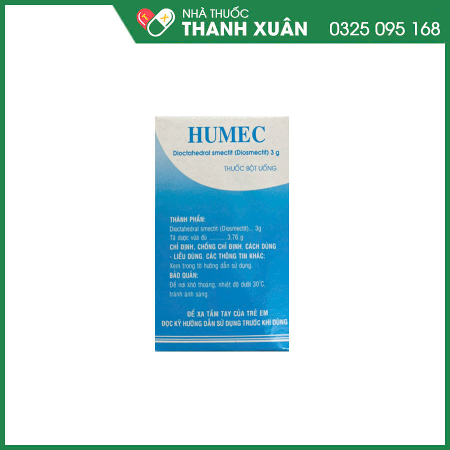 Humec thuốc điều trị tiêu chảy cấp và mãn tính, điều trị đau dạ dày- thực quản, ruột